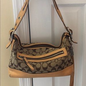 COACH classic tan purse